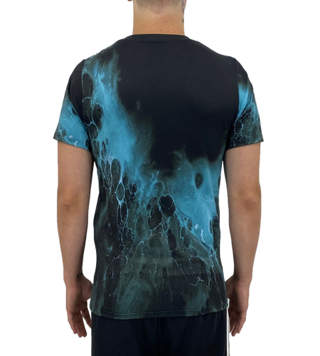 Black Blue Splash Men's T-shirt